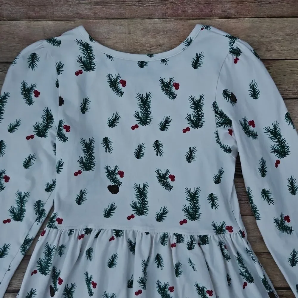 Pink Chicken New York Pine & Cranberry Organic Girls Dress Size 10